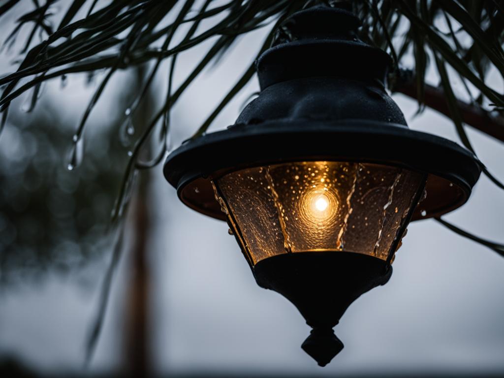 Can you leave outdoor lights outside in the rain